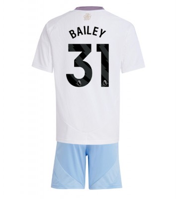 Aston Villa Leon Bailey #31 Segunda Equipación Niños 2024-25 Manga Corta (+ Pantalones cortos)